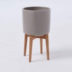 New colours: Mid-Century Turned Leg Standing Planters at West Elm