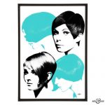 Mod Hair pop art collection from Art & Hue