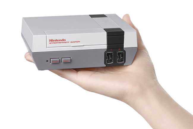 Nintendo reissues the classic NES console in miniature form with 30 games