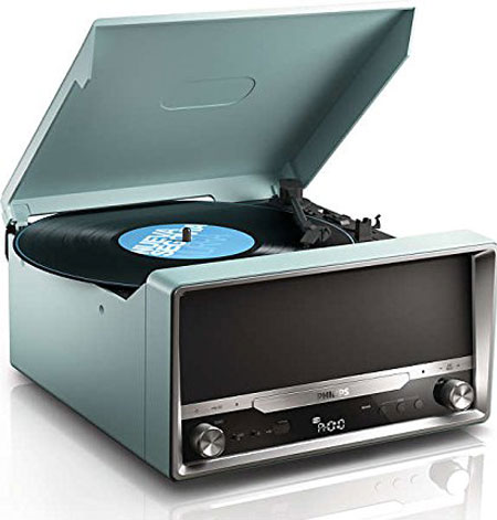 1960s-style Philips OTT2000 record player with CD player and Bluetooth