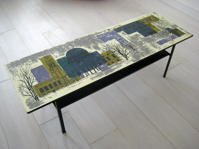 Vintage John Piper coffee table by Myer