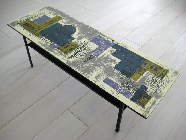 Vintage John Piper coffee table by Myer