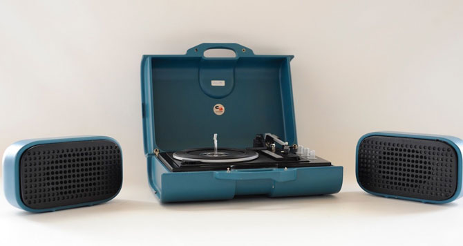 1970s Schneider Super Sound Set portable record player
