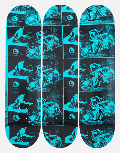 The Skateroom x The Andy Warhol Foundation limited edition skateboard decks