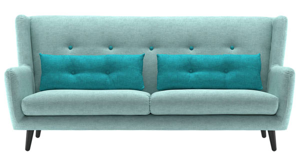 Midcentury-style Stockholm sofa and armchair at Sofology