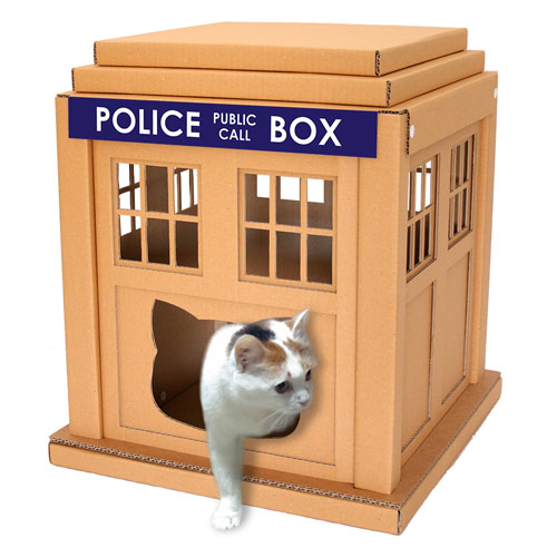 Doctor Who Tardis cat house by Cacao Furniture