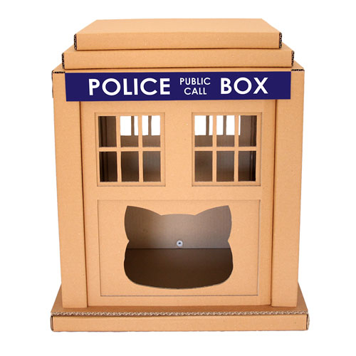 Doctor Who Tardis cat house by Cacao Furniture
