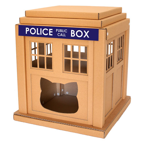 Doctor Who Tardis cat house by Cacao Furniture