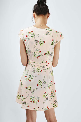 1940s-style floral tea dress at Topshop