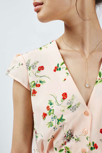 1940s-style floral tea dress at Topshop