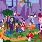 Limited edition Willy Wonka & The Chocolate Factory prints by Shag for Dark Hall Mansion