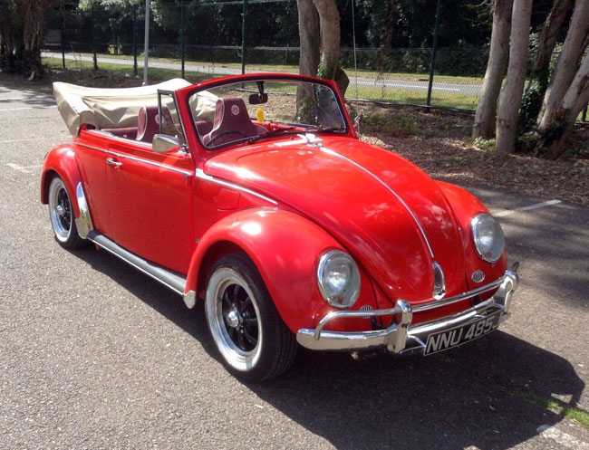 Fully restored 1971 Volkswagen Beetle Karmann convertible