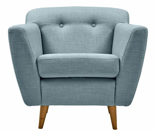 Jacob midcentury-style sofa and armchair range by Divani