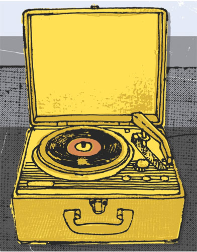 Vintage Record print by Kavel Rafferty at Habitat