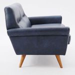 1960s-inspired Denmark leather sofa at West Elm