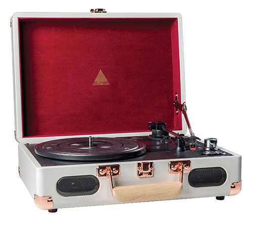 Elyxr retro-style portable record players at Monoqi