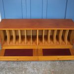 Large 1960s teak record storage cabinet