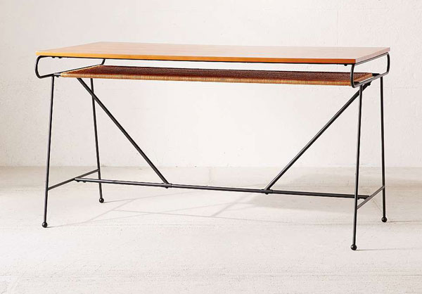 Ryerson midcentury-style desk and chair at Urban Outfitters