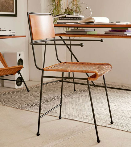 Ryerson midcentury-style desk and chair at Urban Outfitters