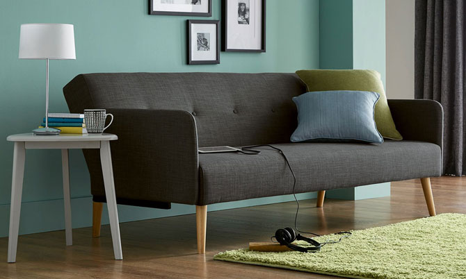 Finnley midcentury-style sofa range at Next