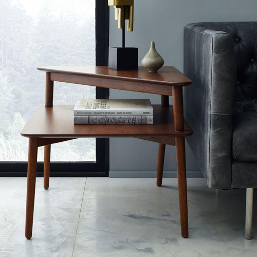 Mid-Century Stepped Side Table at West Elm