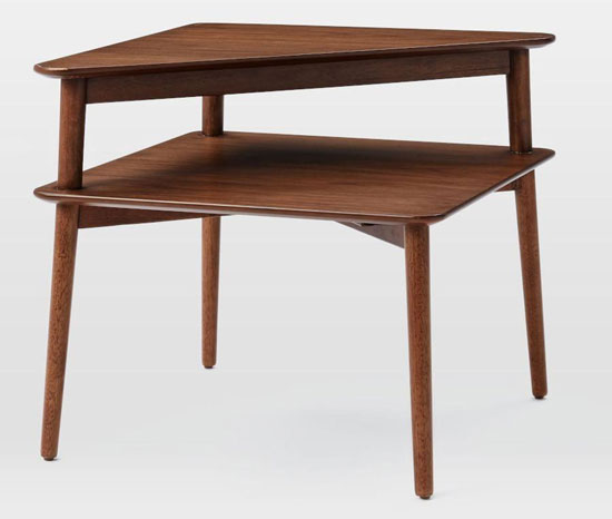 Mid-Century Stepped Side Table at West Elm