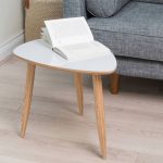Pebble shaped midcentury-style side tables by The Clementine