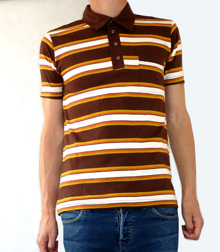 1960s-style striped polo shirts by Fuzzdandy