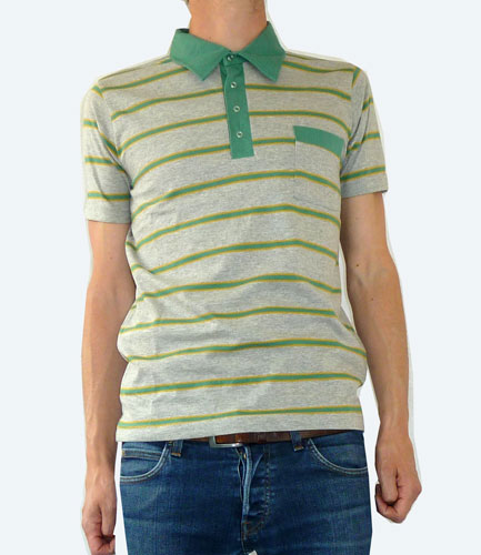 1960s-style striped polo shirts by Fuzzdandy