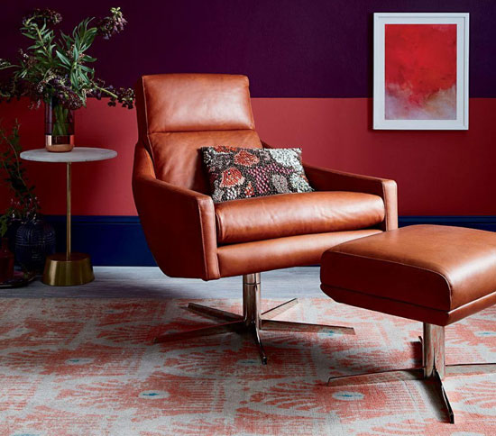 1960s-style Austin swivel armchair at West Elm