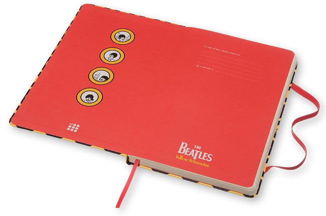 The Beatles limited edition Yellow Submarine notebooks by Moleskine