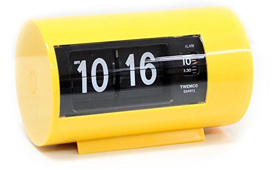 1970s-style flip clocks by Twemco