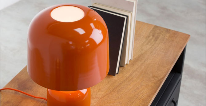 1970s-style Hank table lamp at Made