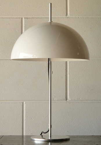 1970s mushroom-style table lamp