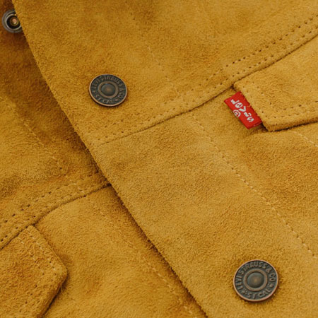 levi's trucker sherpa camel suede jacket