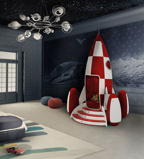 Tintin-inspired Rocky Rocket armchair for kids by Circu