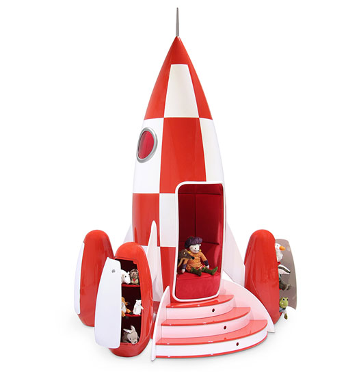 Tintin-inspired Rocky Rocket armchair for kids by Circu