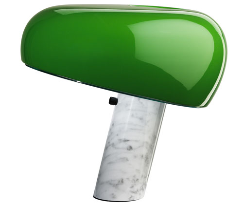 1960s Achille and Pier Giacomo Castiglioni-designed Snoopy Lamp reissued in two limited edition colours