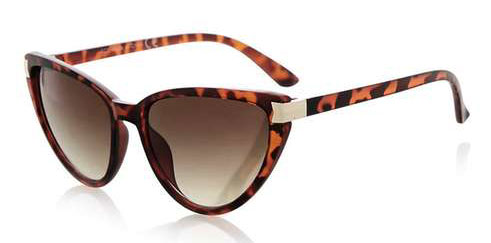 1950s-style oval-shaped sunglasses at Topshop