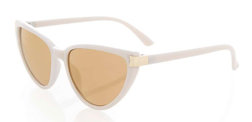 1950s-style oval-shaped sunglasses at Topshop