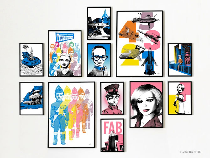 Thunderbirds Go Pop! pop art prints by Art & Hue