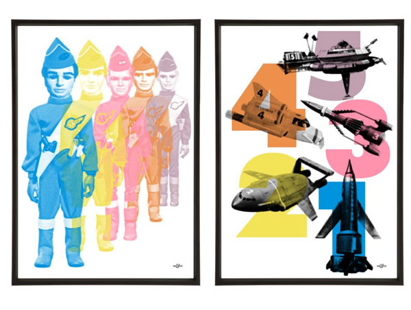 Thunderbirds Go Pop! pop art prints by Art & Hue