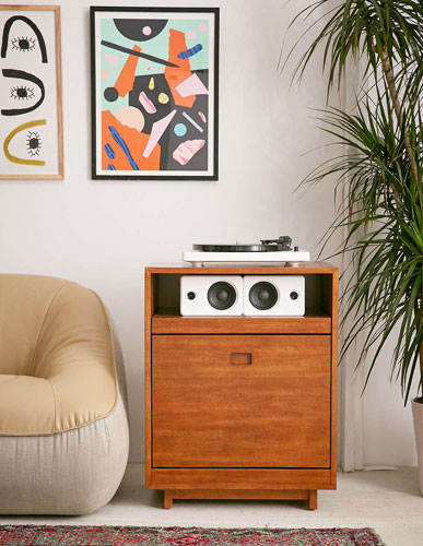 Menlow Vinyl Storage Cabinet at Urban Outfitters