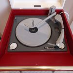 Fully restored 1960s Dansette Bermuda record player with legs