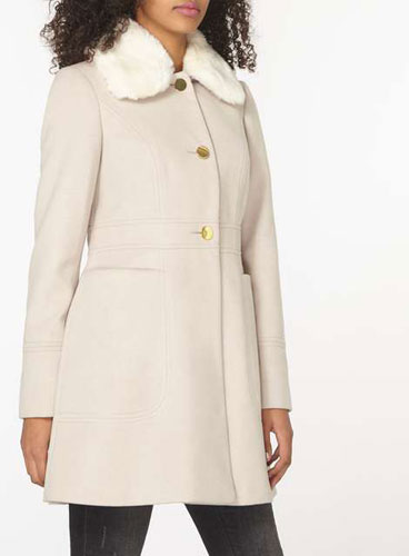 1960s-inspired Dolly Coat at Dorothy Perkins