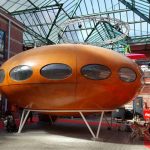 A fully preserved 1960s Matti Suurinen-designed Futuro House goes up for sale