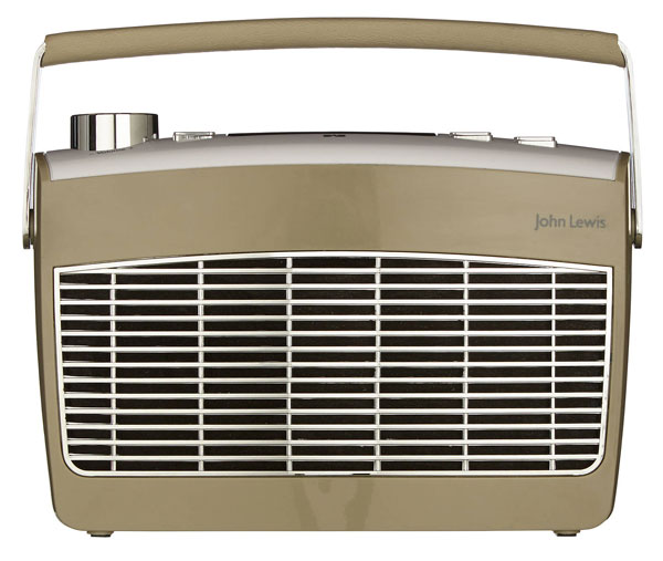 1960s-style John Lewis Aston MK2 DAB and FM radio