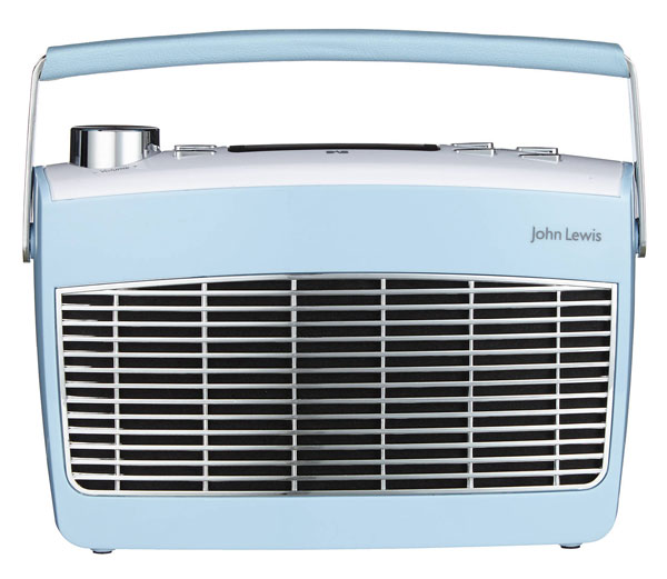 1960s-style John Lewis Aston MK2 DAB and FM radio