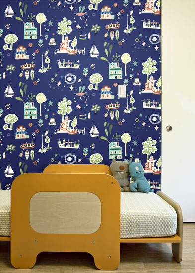 The Jim Flora wallpaper collection by the Double E Company