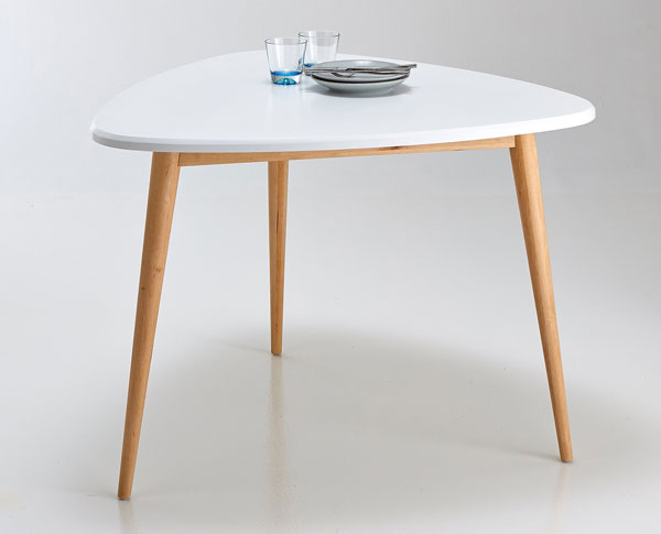 Jimi midcentury-style three-seater dining table at La Redoute